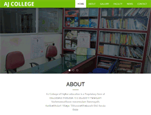 Tablet Screenshot of ajcollege.org